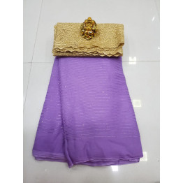 Georgette Saree  Fancy  Colour  Saree 5.50 Meters  , NetWork  Blouse fabric - 0.90 Cms to 1Mtr