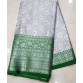 Tissue Banarasi Lehanga  (Tissue Meenakari weaving Lehangas ,with contrast blouse and contrast cut work voni) 