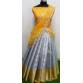 Tissue Banarasi Lehanga  (Tissue Meenakari weaving Lehangas ,with contrast blouse and contrast cut work voni) 